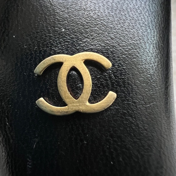 Auth Chanel Vintage Black Pointed CC Logo Mules - Size 37 - Picture 7 of 12